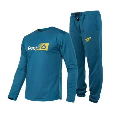 ست بلوز و شلوار مردانه Reebok یقه گرد مدل 44740